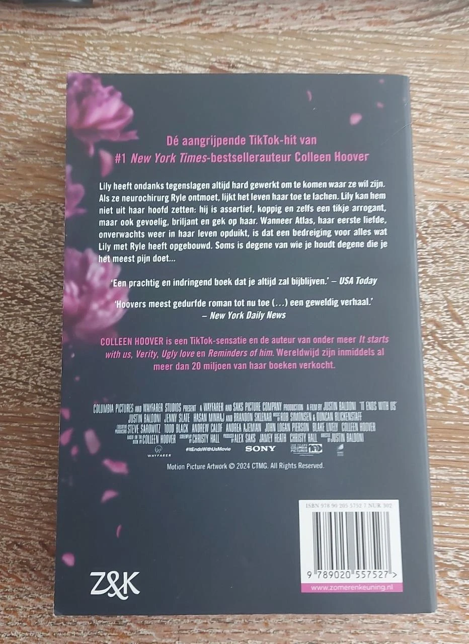 It Ends With Us - Colleen Hoover (Dutch edition) – photo 2